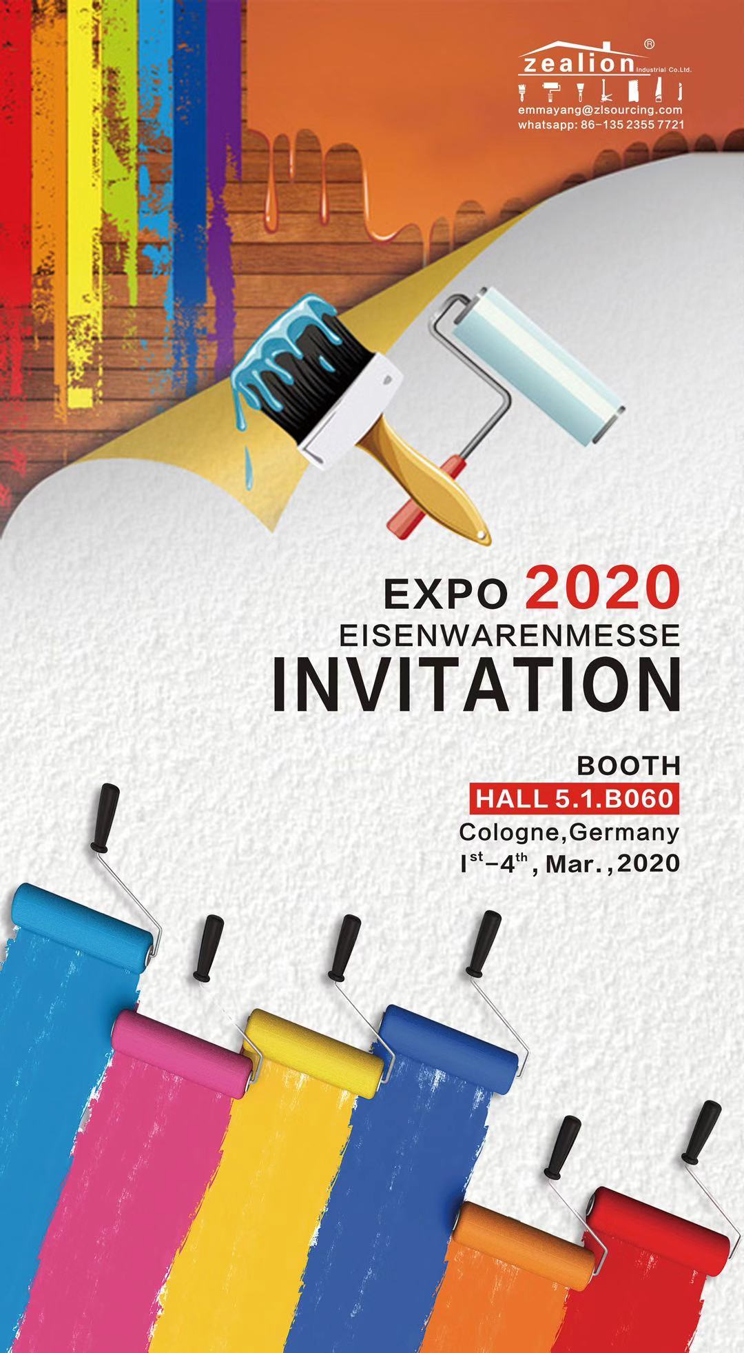 EXPO 2020 EISENWARENMESSE INVATATION---Zealion