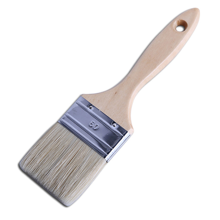 Zealion Paint Brush in 100% Natural White Bristle